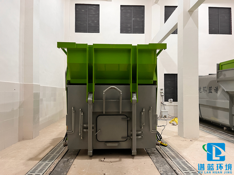移动式水平垃圾压缩处理装置 日处理40-60吨 重量 设备总重量6吨
