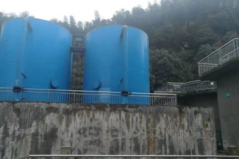 天岛湖考察污水处理项目