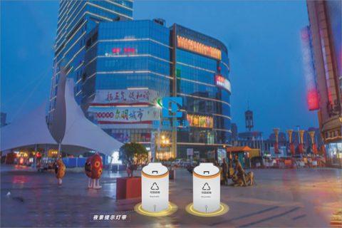 专为商业中心设计的地埋式垃圾桶(分类)设计理念