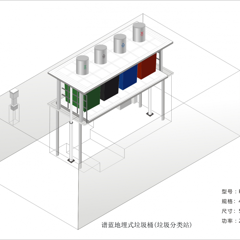 地埋式垃圾分类投放站