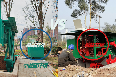 为什么谱蓝环境地埋式垃圾站液压站不设置在箱体尾部？