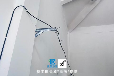 喷淋设备加固安装完毕